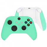 eXtremeRate Mint Green Replacement Handles Shell for Xbox Series X Controller, Custom Side Rails Panels Front Housing Shell Faceplate for Xbox Series S Controller - Controller NOT Included - ZX3P314