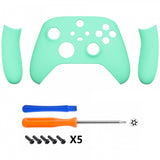 eXtremeRate Mint Green Replacement Handles Shell for Xbox Series X Controller, Custom Side Rails Panels Front Housing Shell Faceplate for Xbox Series S Controller - Controller NOT Included - ZX3P314