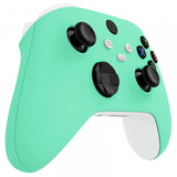 eXtremeRate Mint Green Replacement Handles Shell for Xbox Series X Controller, Custom Side Rails Panels Front Housing Shell Faceplate for Xbox Series S Controller - Controller NOT Included - ZX3P314