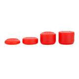 eXtremeRate 8 Red Silicone Rubber Precision Platporm Raised Analog Sticks Thumb Grips for PS4 Slim PS4 Pro Thumbsticks -ZXBJ1224