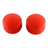 eXtremeRate 8 Red Silicone Rubber Precision Platporm Raised Analog Sticks Thumb Grips for PS4 Slim PS4 Pro Thumbsticks -ZXBJ1224