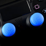 eXtremeRate 8 Blue Silicone Rubber Precision Platporm Raised Analog Sticks Thumb Grips for PS4 Slim PS4 Pro Thumbsticks-ZXBJ1232