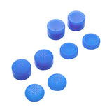 eXtremeRate 8 Blue Silicone Rubber Precision Platporm Raised Analog Sticks Thumb Grips for PS4 Slim PS4 Pro Thumbsticks-ZXBJ1232