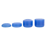 eXtremeRate 8 Blue Silicone Rubber Precision Platporm Raised Analog Sticks Thumb Grips for PS4 Slim PS4 Pro Thumbsticks-ZXBJ1232